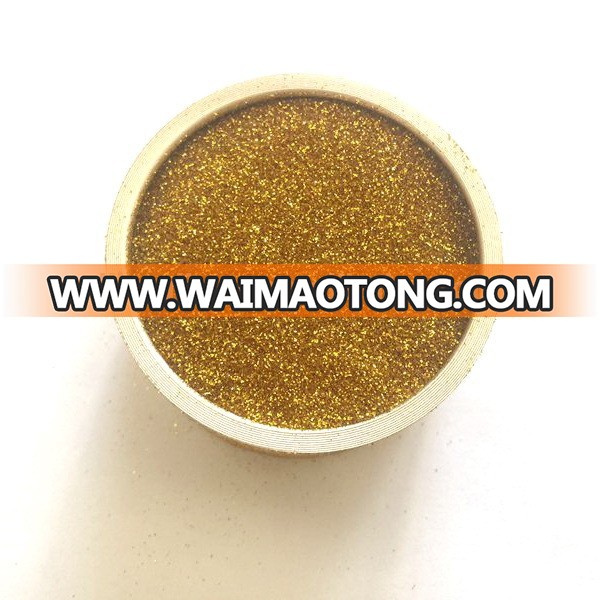 wholesale PET glitter powder in gold color